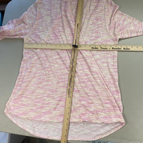 Saturday Sunday Anthropologie Surplice Sweater Women Large Space Dye Pastel Wrap - Picture 6 of 11